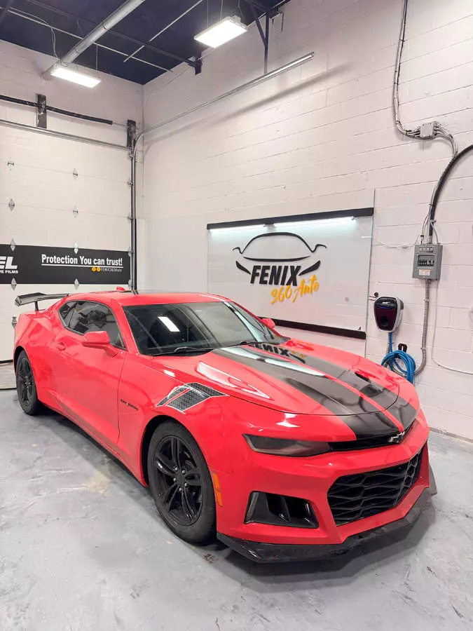 Automotive window tinting service in Hamilton Ontario by Fenix360Auto